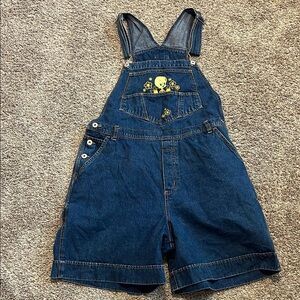 Looney Tunes Women’s‎ Vintage Tweety Bird Denim Overalls 18W